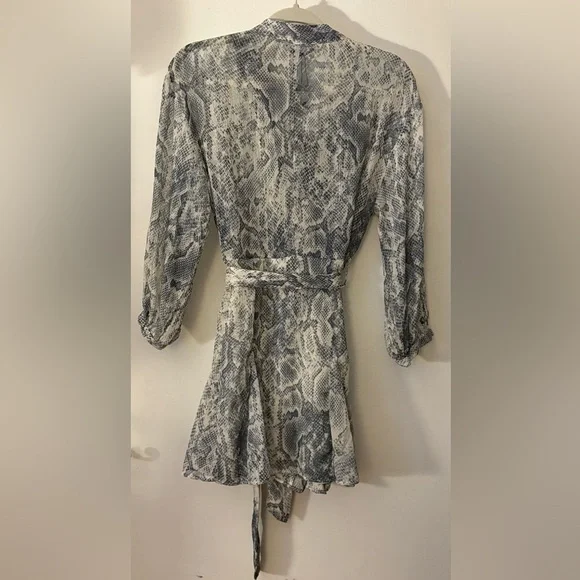 Nwt-Zara- METALLIC THREAD ANIMAL PRINT DRESS-Small - Picture 5 of 6